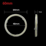 60mm 70mm Car COB LED Headlight Angel Eyes Bulb Halo Ring Lamp DC 12V DRL Fog Daytime Running Light Motorcycle Decorative Lights - Image 6