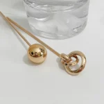 Accessories Disk Hair Temperament Simple Round Ball Hollow Metal Hairpins Hair Accessories Hair Sticks Hair Fork - Image 5
