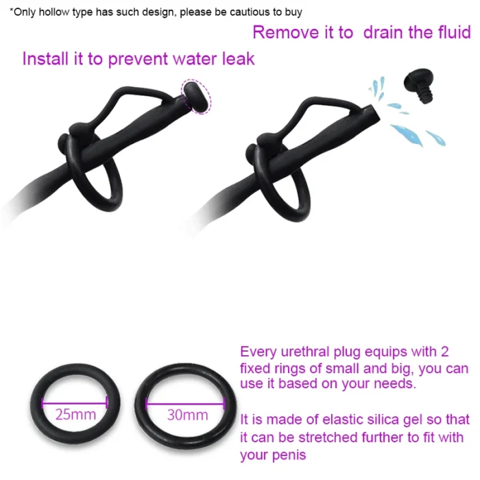 Urethral Toys Stimulator For Men Silicone Sounding Set Solid Male Penis Plug Urethral Dilator Urethral Sound Stimulator - Image 3