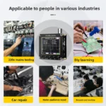 -138PROHandheld Small Oscilloscope Portable Digital Oscilloscope Entry-Level Teaching and Maintenance - Image 4