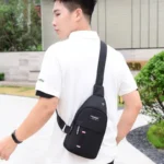 2023 New Chest Bag Messenger Pack Men Simple Nylon Fashion Waterproof One Shoulder Crossbody Bag - Image 2