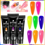 20ml Neon Nude Poly Nail Extension Gel Bright Fluorescent Gel Pink Green Quick Building Nail Semi Permanent Finger Varnish - Image 5