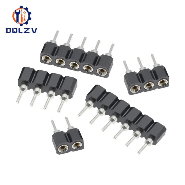 2.54MM Pitch Single Row Female SMD Straight Needle Round Hole Pin Header Copper Foot 1*2p 3p 4p 5p 6p 7p 8p 10p 40pin Connector - Image 4