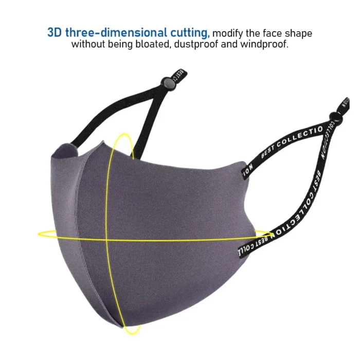 Fashion Solid Earloop Mask Spring Dustproof Washable Reusable Face Mask Unisex Outdoor Travel Breathable Mask - Image 6