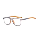 Unisex Ultralight Silicone TR90 Sports Blue Light Blocking High Definition Square Reading glasses Prescription Eyeglasses - Image 4