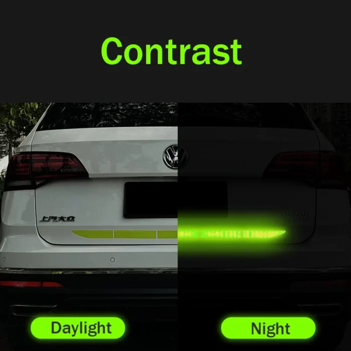 Car Sticker Reflective Warning Safety Tape Anti Collision Warning Reflective Sticker for Automobile Trunk Exterior Accessories - Image 4