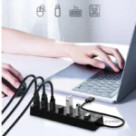 USB 3.0 Power Adapter 4/7 Port Multi USB Splitter Hub USB Hub 2.0 USB Multiple Expander Switch 30CM Cable Hub Docking Stations - Image 6