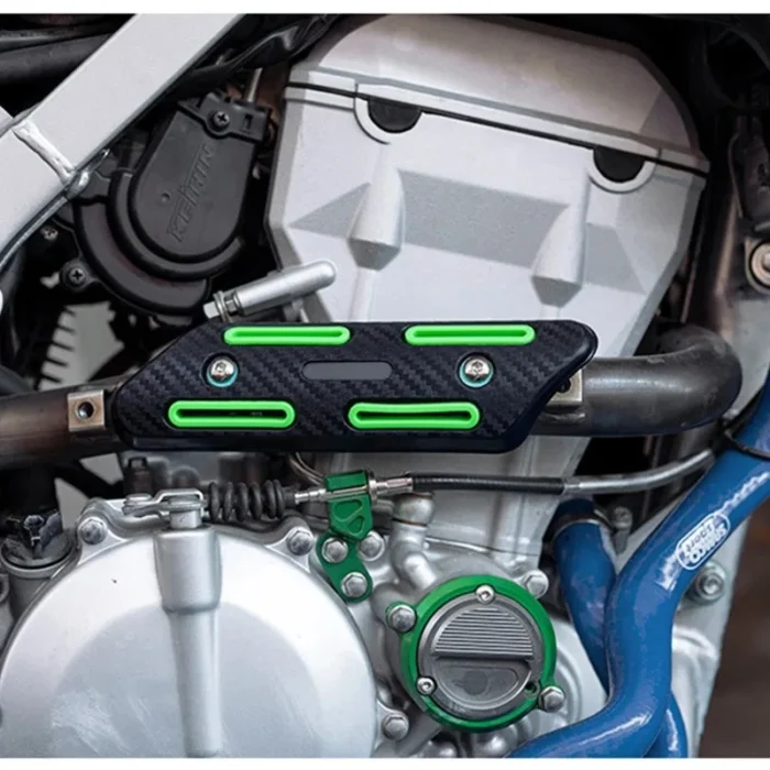 Universa Motorcycle l Exhaust Heat Shield Protector Anti-scalding Guard cover Exhaust Silencer Tube Pipe Heat Shield Protection - Image 5