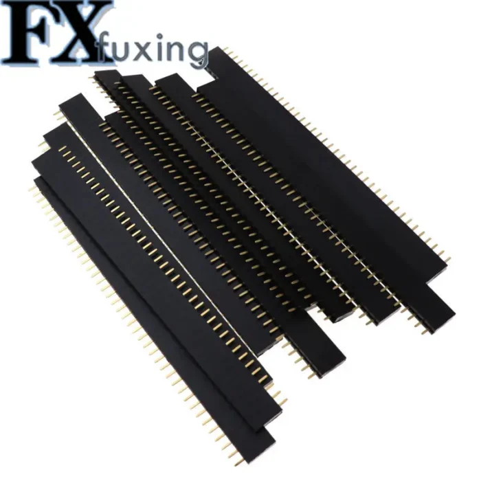 20pcs 10 pairs 40 Pin 1x40 Single Row Male and Female 2.54 Breakable Pin Header PCB JST Connector Strip For Black - Image 4