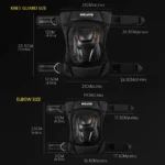 Motocross Knee Pads Adjustable Riding Elbow Guard Shockproof Racing Knee Pads Motorcycle Elbow Protector for MTB Riding Off-Road - Image 6
