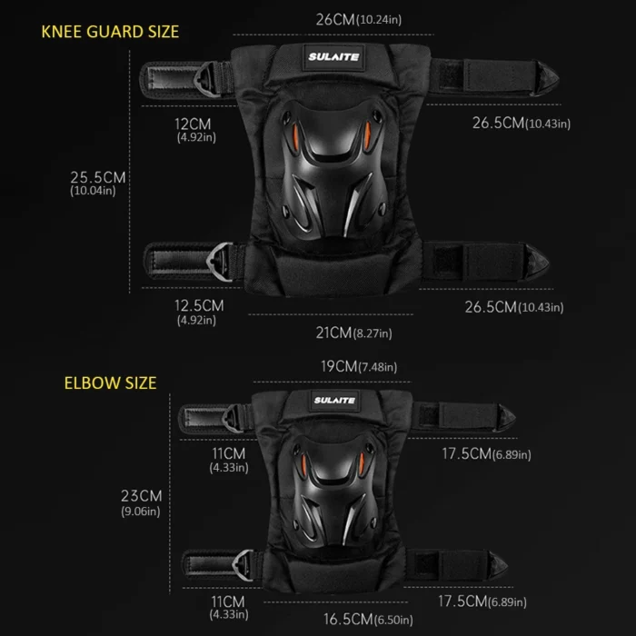 Motocross Knee Pads Adjustable Riding Elbow Guard Shockproof Racing Knee Pads Motorcycle Elbow Protector for MTB Riding Off-Road - Image 6