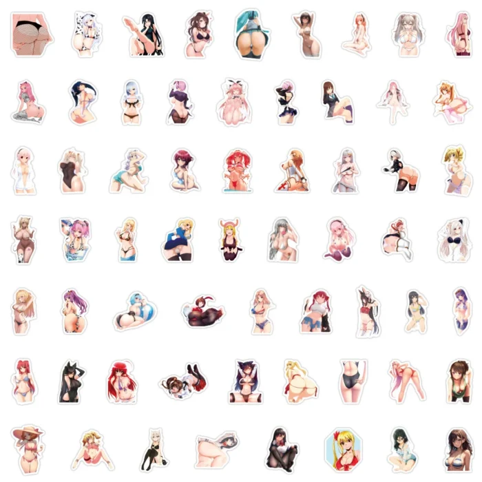 10/30/60/120pcs Cartoon Hentai Sexy Anime Girl Stickers Adult Waifu Decoration Decals DIY Phone Case Notebook Laptop Sticker Toy - Image 4