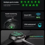 2025 New Men Smart Watch NFC Watch S10 Pro GPS 360*360 HD Screen AMOLED Heart rate BT Call Health Monitoring Women Smartwatches - Image 2