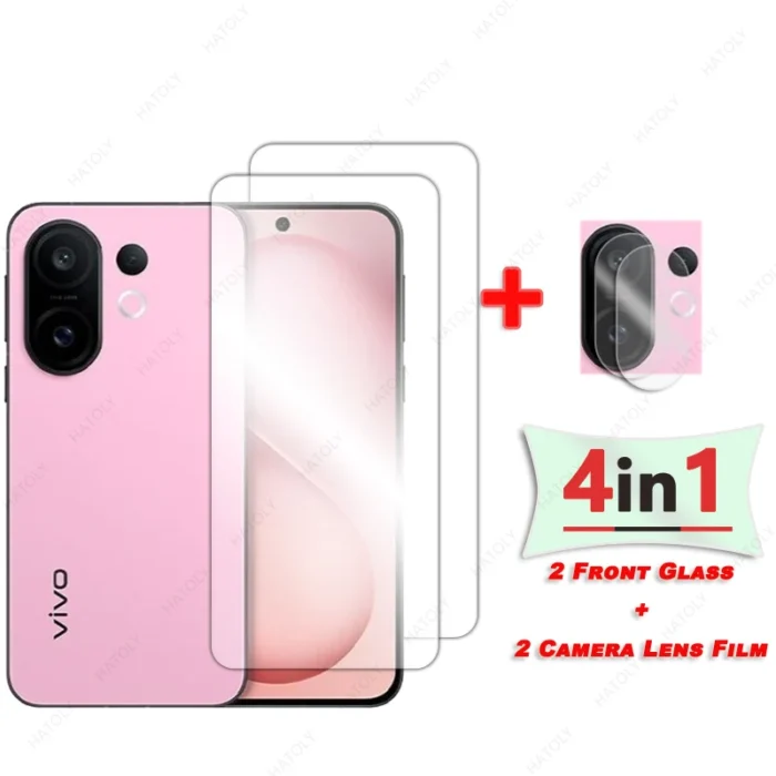 4-in-1 For vivo S30 Pro mini Glass HD Clear Protective Film For vivo S30 Pro mini Screen Protector Glass Camera Lens Protector - Image 2