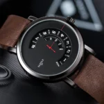 UTHAI CQ57 Men's Quartz Watch, Watch Leather Strap, Sports, Business, Leisure, Waterproof Top Brand, Simple Men's Watch - Image 4