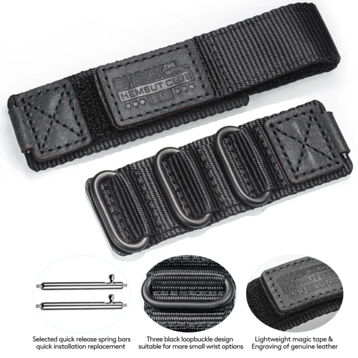 Hemsut Nylon Leather Replace Watch Band 18mm for Gshock AE1200 AE1300 5 Colors - Image 4