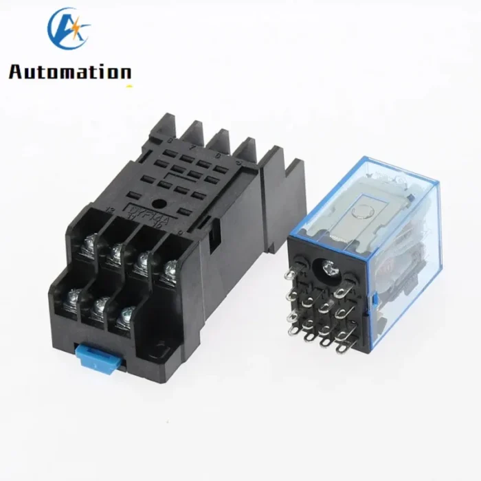 1set MY4NJ 14PIN 4DPDT Electronic Micro Mini Electromagnetic Relay 5A Coil With PYF14A Socket Base DC12V DC24V AC110V 220V 380V - Image 4