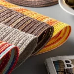 Placemats for Dining Table 1PC Linen cotton woven non-slip ironing placemat teacup mat Round plate mat flower mat kitchenware - Image 6