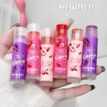 Set of 3Pcs Fruit Extract Lip Balm Jelly Moisturizing Hydrating Lipsticks Watery Gloss Fade LipLines Lip Care Tinted Lip Pomade - Image 4