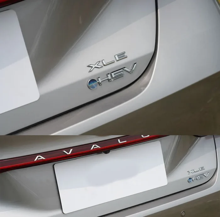 3D Car Styling HEV car Hood Fender trunk Rear Bonnet Nameplate Decal Emblem Badge Sticker for Highlander Granvia Sienna Avalon - Image 4