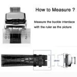 10/12/14/16/18/20/22mm Stainless Steel Strap Buckles Butterfly Buckle Polished Button Watchbands Clasp Watch Accessories - Image 5