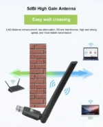 600Mbps USB WiFi Bluetooth Adapter 2in1 Network Card Dual Band 2.4G 5GHz Wi-Fi Antenna Mini Wireless Receiver PC Accessories - Image 5