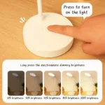 Portable Mini LED Dimmable Desk Lamp USB Plug Battery Powered Bedroom Bedside Lamp Desk Reading Lamp Eye Protection Warm Light - Image 5