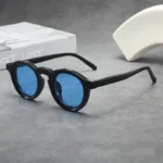 New Retro Round Small Frame Sunglasses Personalized High-end Men's and Women's Glasses Fashion Trend UV Resistant Sunglasses - Image 3