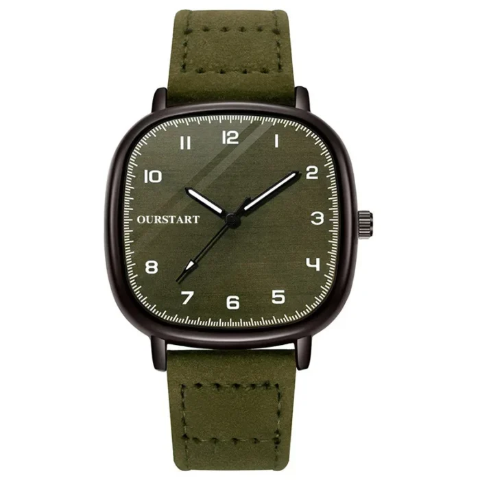 Vintage Square Dial Leather Belt Wristwatch Brand Quartz Watch Youth Student Watch Casual Fashion Men Women Gift Clock Wholesale - Image 6