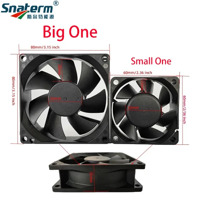 3pin Three Wire 12VDC Fan PS/MPS 3VKA Solar Hybrid Inverter Components and parts to replace Inverter 01 Error Code Alarm - Image 2