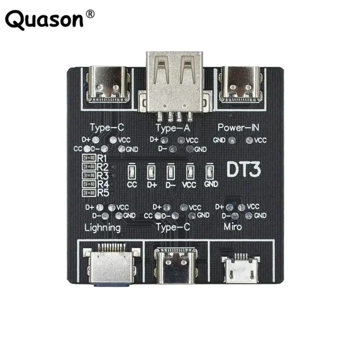 DT3 USB Cable Tester Data Cable Detection Board for IOS Android Micro Type-C Short Circuit on-Off Switching Test Board Tool - Image 1