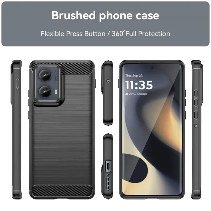 For Motorola Moto Edge 2024 Case Motorola Moto Edge 2024 Cover Shockproof Brushed TPU Protective Phone Back Cover Moto Edge 2024 - Image 6