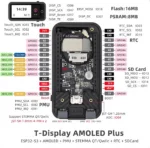 LILYGO® T-Display-S3-AMOLED-Plus ESP32-S3 with PMU/RTC SD Card - Image 4