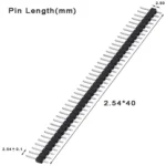 20 Pcs 10 Pairs 40 Pin 1x40 Single Row Male And Female 2.54 Breakable Pin Header PCB JST Connector Strip For Arduino DIY Kit - Image 6