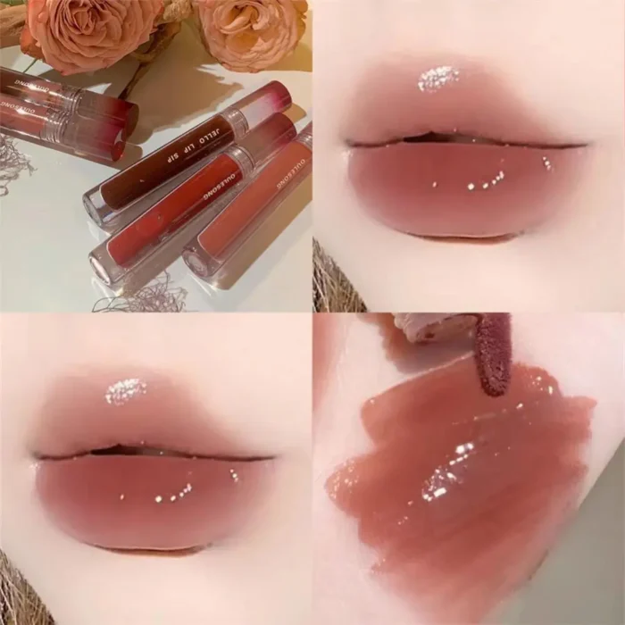 Watery Lipgloss Mirror Water Lip Gloss Milk Tea Red Lip Tint 6 Colors Cosmetics Moisture Lipstick Soft Mist Lip Gloss Lip Glaze - Image 4
