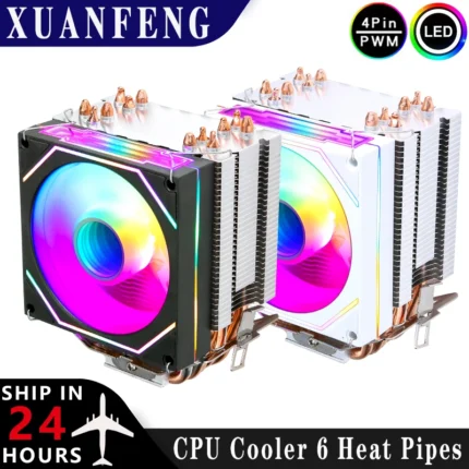 x79 x99 am5 amd am3 am4 Cpu Cooler Fan 4Pin/PWM PC 2/4/6 Heat Pipe Efficient Air-Cooled Installing LGA2011 115x 1200 1700 1366