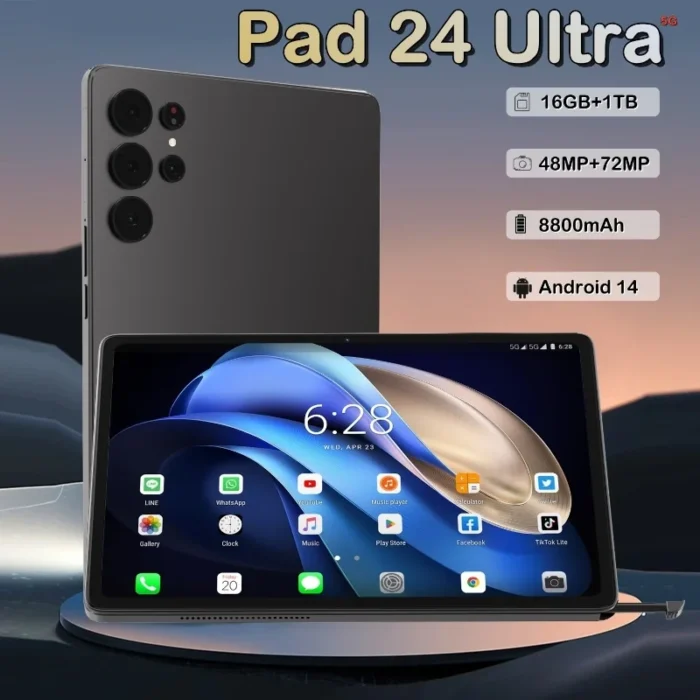 2025 Original Pad S24 ultra Tablet PC 13inch Snapdragon 8gen2 HD 4K Android 14 16GB+1TB 20000mAh 5G Dual WiFi GPS Google Tab - Image 1