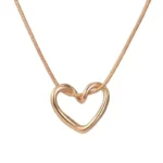 New Simple Hollow Love Heart Pendant Necklace for Women Fashion Creative Geometric Clavicle Chain Necklaces Party Jewelry Gift - Image 6