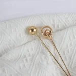 Accessories Disk Hair Temperament Simple Round Ball Hollow Metal Hairpins Hair Accessories Hair Sticks Hair Fork