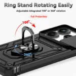 For Xiaomi Redmi Note 14 4G Case Shockproof Armor Car Holder Magnetic Ring Phone Cover For Redmy Note14 4G Camera Protect Fundas - Image 5