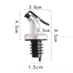 Plastic Baking Paint Fashion Silver Oil Dispenser Soy Sauce Vinegar Bottle Head Oil Bottle Nozzle Oil Bottle Plug Kitchen Tools - Image 3