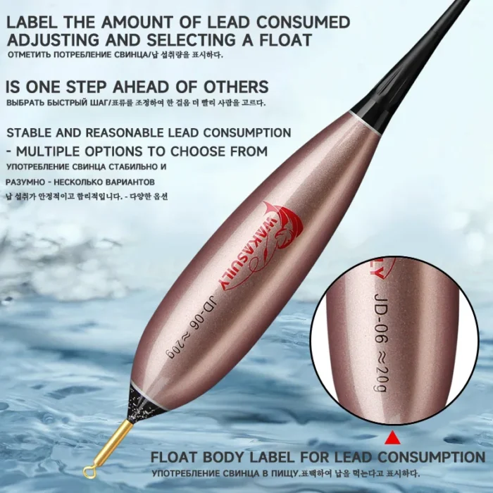 2025New Product Rock Fishing Electronic Fishing Float LED Night Light Short Version 5-Mesh Gravity Sensing With USB Charging Set - Image 3