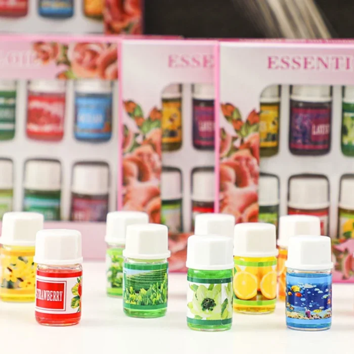 12Pcs 3ml Car Natural Plant Essential Oils Aroma Diffuser Air Humidifier Water-soluble Air Freshener Scents Fragrance Refill - Image 3