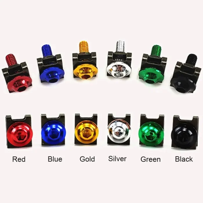 10Pcs Motorcycle Fairing Bolts M5 Screws and Nuts Fastener Clips Multi-Color Aluminium Fastening Kit Modification Accessories - Image 5