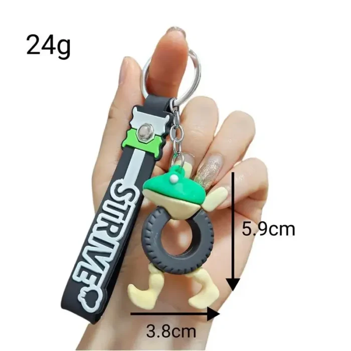 Italian Brainrot Animal Keychain Tung TungTung Sahur Tralalelo Shark Key Ring Anime Keychain Kids Keyring Funny Bag Pendant Gift - Image 4