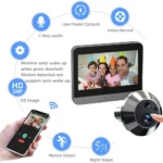 Mini 5MP Tuya Smart Life Home Digital Viewer Peepholes Door Eye WiFi IR No Red Exposure Night Vision Camera 4.3Inch Baby Monitor - Image 6