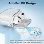 Multiple choices for For 2024 New Apple AirPods 4（USB-C)/AirPods 4 Earbuds Casewith cleaning kit lanyard transparent soft Cases - Image 5