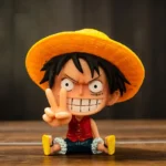Bandai Q Version One Piece Luffy Usopp Nami Robin Chopper Sanji Brooke Ace Anime Hand-made PVC Figure Toys Model Doll - Image 6