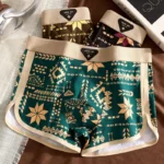 [Bloom the love] Brand Ethnic Style Boxer Men Underwear Hot Cotton Boxershort Mens Boxers Man Cuecas Masculina Size M-3XL H8057