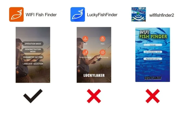 Lucky-Wireless Sonar Fish Finder Sea Fish Detect Portable Sounder WIFI 135ft (45m) Depth IOS Android FF916 - Image 6